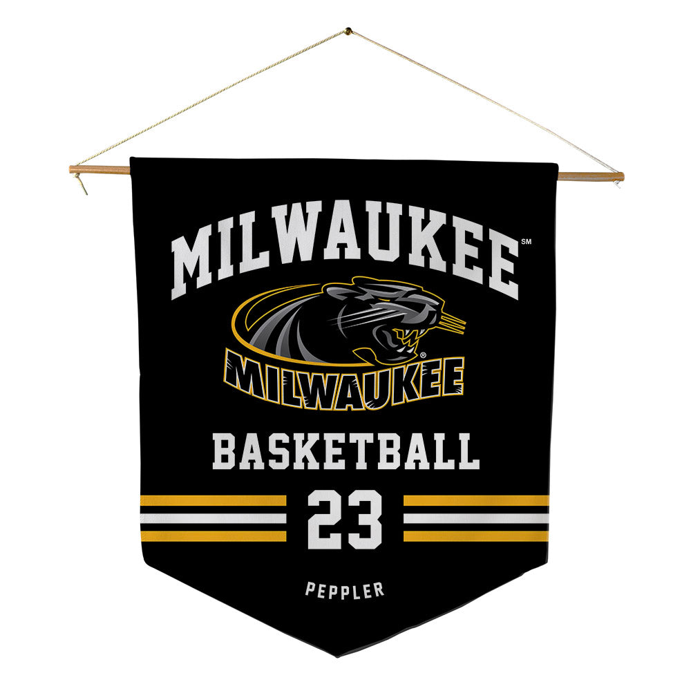 UW Milwaukee - NCAA Women's Basketball : Kamy Peppler - Pennant - 18" x 21"-0