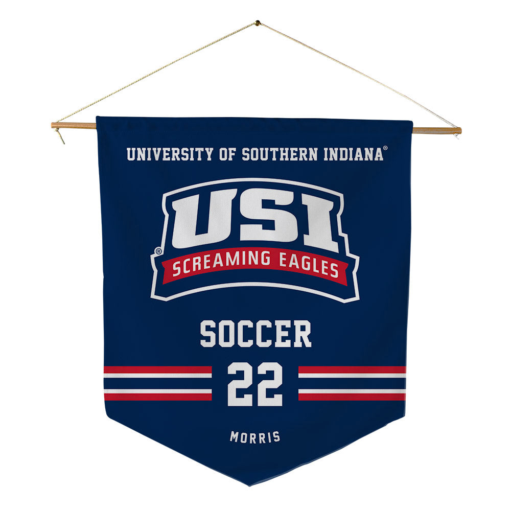 USI - NCAA Men's Soccer : Garrett Morris - Pennant - 18" x 21"-0