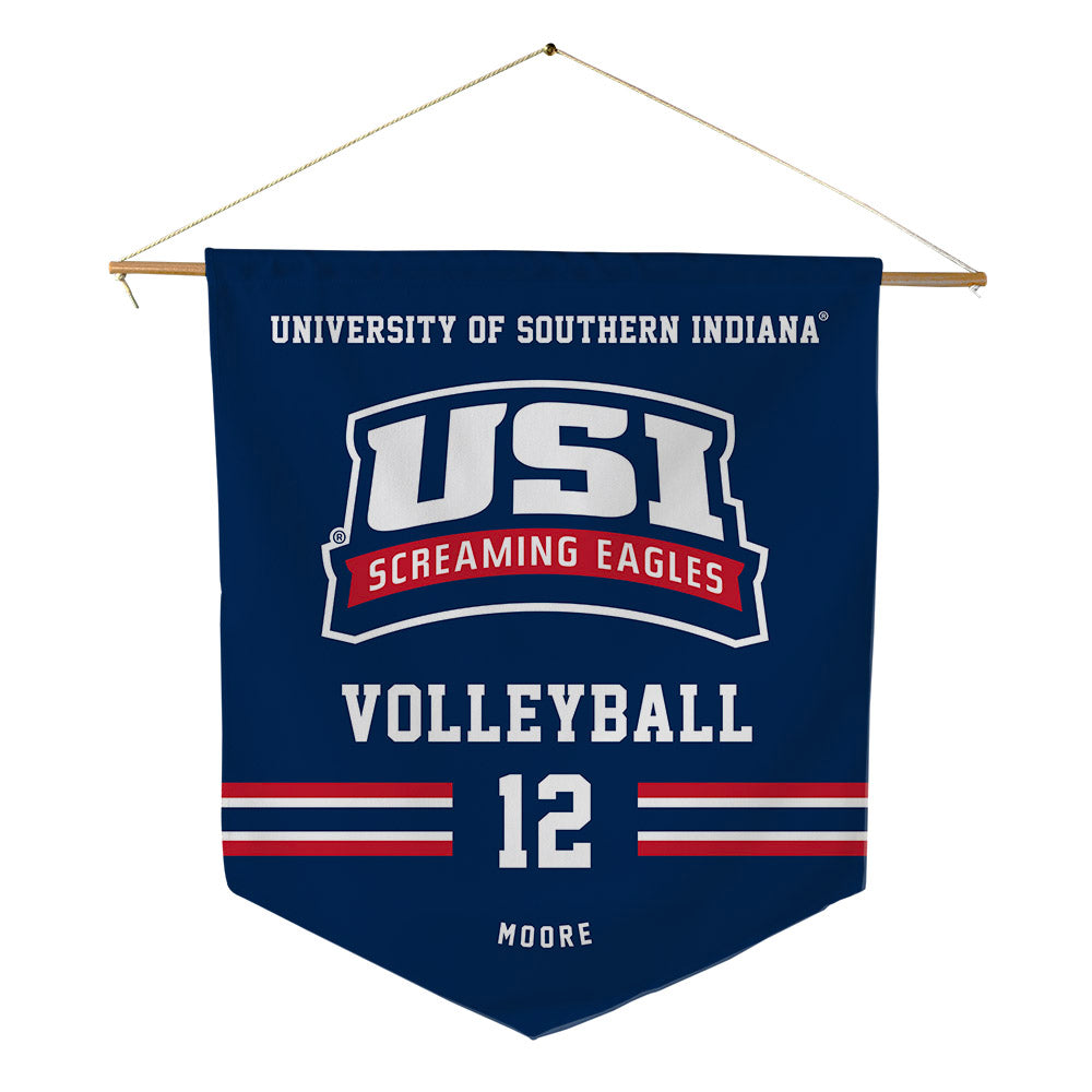 USI - NCAA Women's Volleyball : Keira Moore - Pennant - 18" x 21"-0