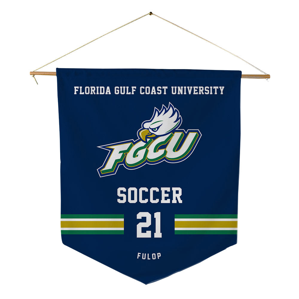 FGCU - NCAA Women's Soccer : Lindsay Fulop - Pennant - 18" x 21"-0