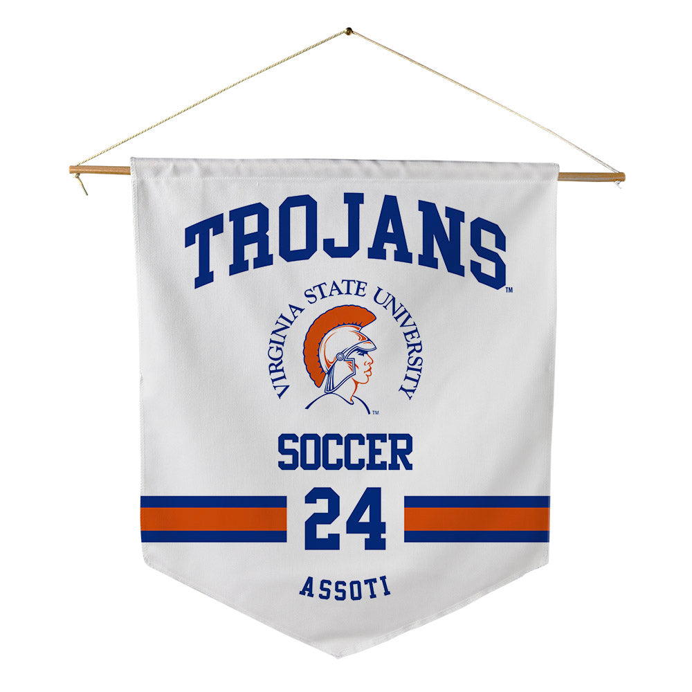 Virginia State - NCAA Men's Soccer : Neville Assoti - Pennant - 18" x 21"-0