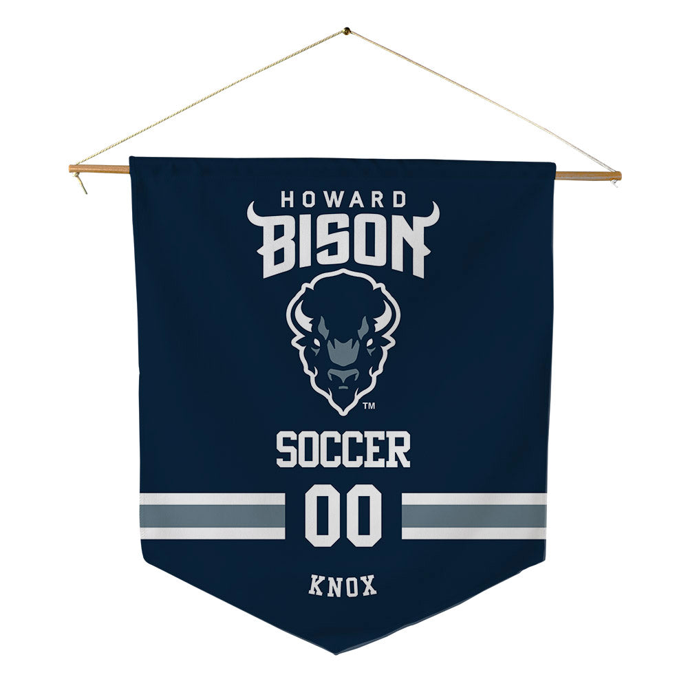 Howard - NCAA Women's Soccer : Trinity Knox - Pennant - 18" x 21"-0