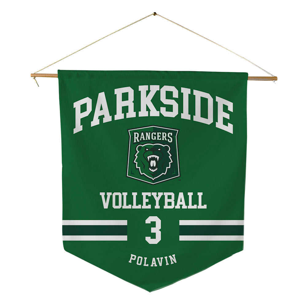UW Parkside - NCAA Women's Volleyball : Avary Polavin - Pennant - 18" x 21"-0