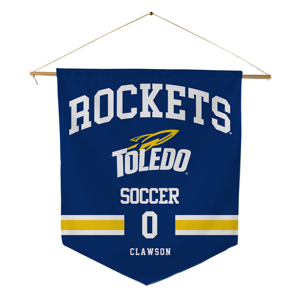 Toledo - NCAA Women's Soccer : Ryane Clawson - Pennant - 18" x 21"-0