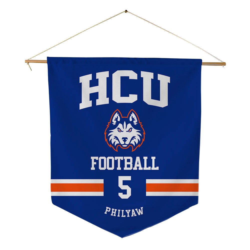 HCU - NCAA Football : Lincoln Philyaw - Pennant - 18" x 21"-0