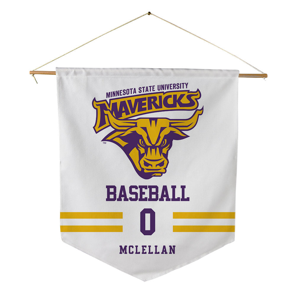 Minn. St. - NCAA Baseball : Owen McLellan - Pennant - 18" x 21"-0