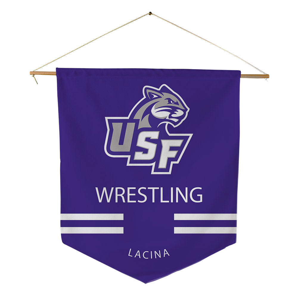 Sioux Falls - NCAA Wrestling : Timothy Lacina - Pennant - 18" x 21"-0