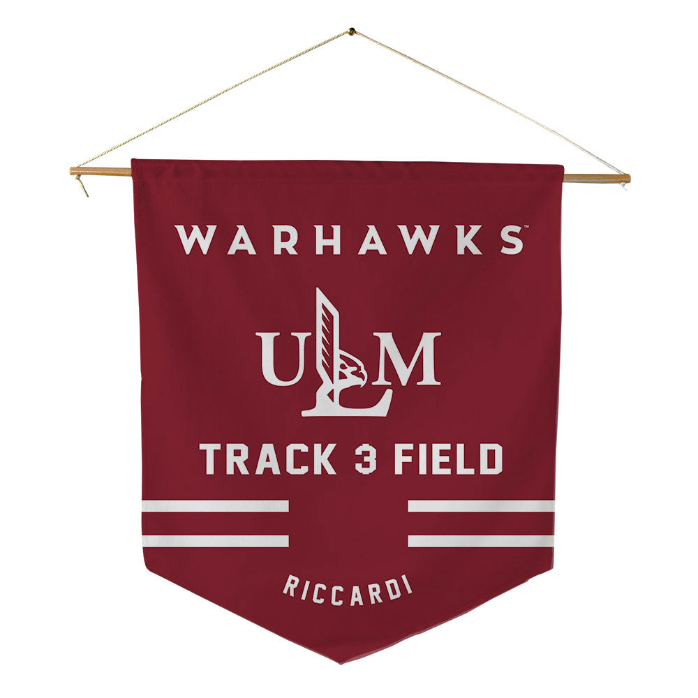 ULM - NCAA Men's Track & Field : Bradley Riccardi - Pennant - 18" x 21"-0