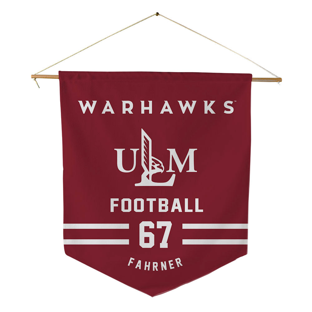 ULM - NCAA Football : Marat Fahrner - Pennant - 18" x 21"-0