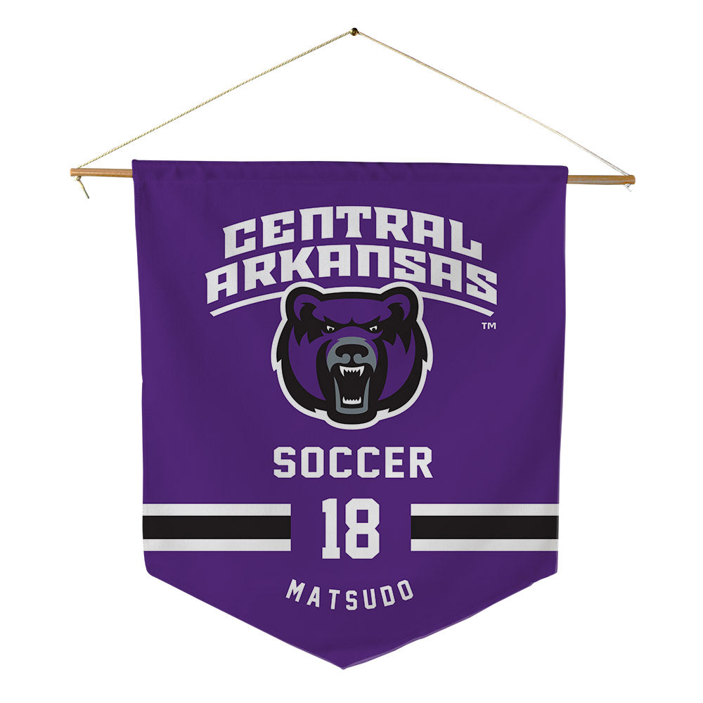 Central Arkansas - NCAA Men's Soccer : Kaisei Matsudo - Pennant - 18" x 21"-0