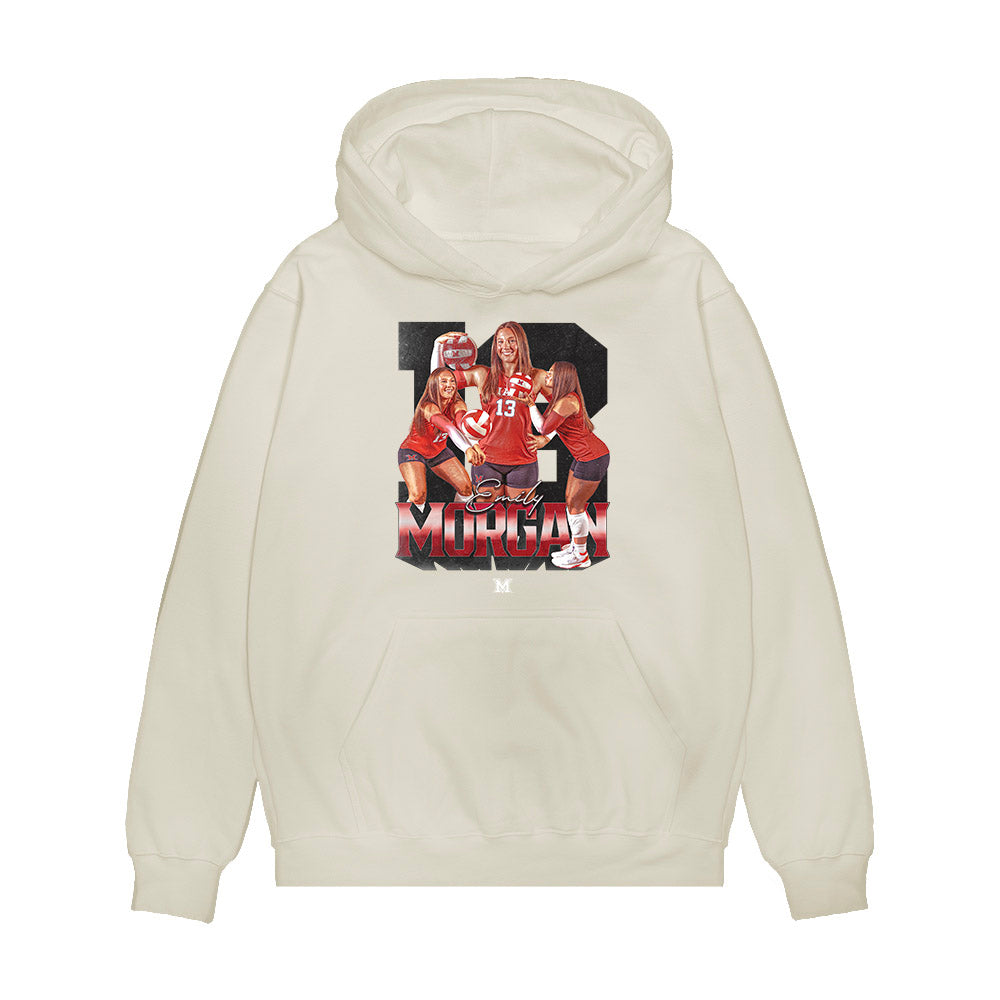 Miami of Ohio - Women's Volleyball Alumni : Emily Morgan - Premium Hooded Sweatshirt-0