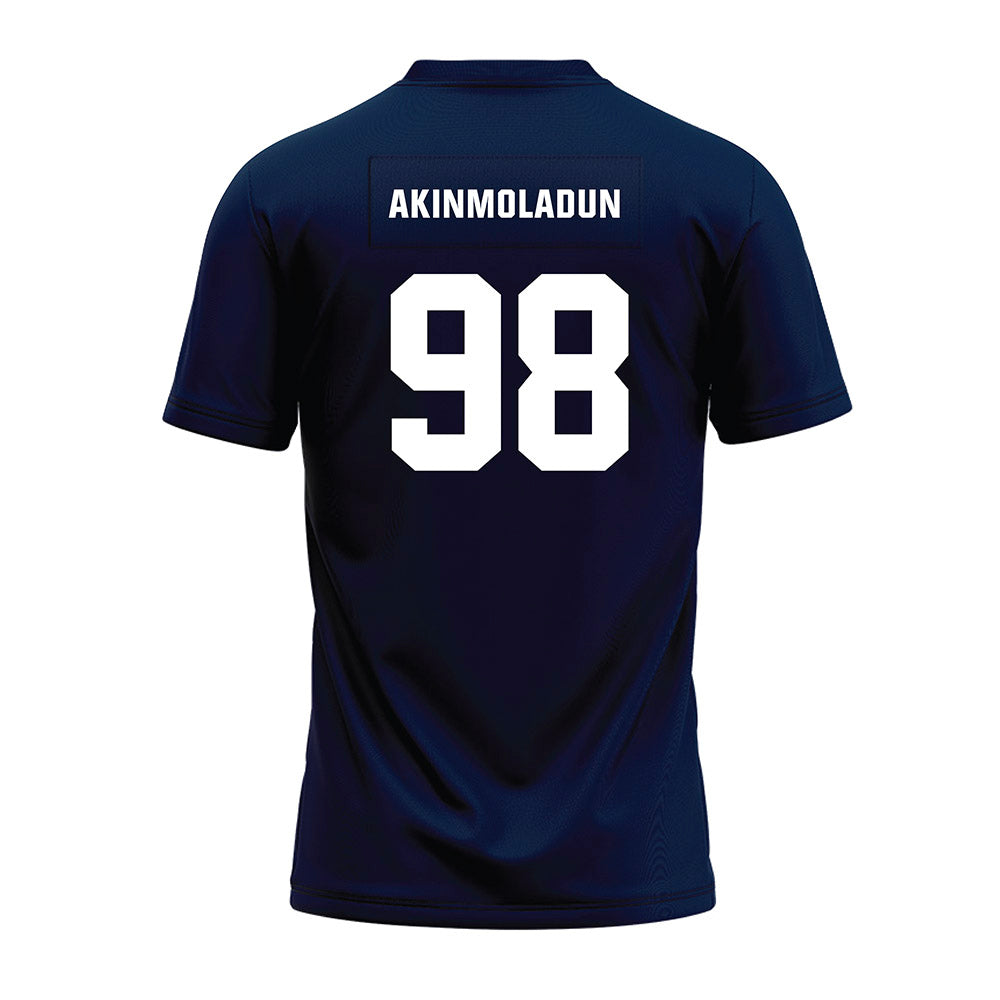 UNH - NCAA Football : Justice Akinmoladun - Blue Premium Football Jersey-1