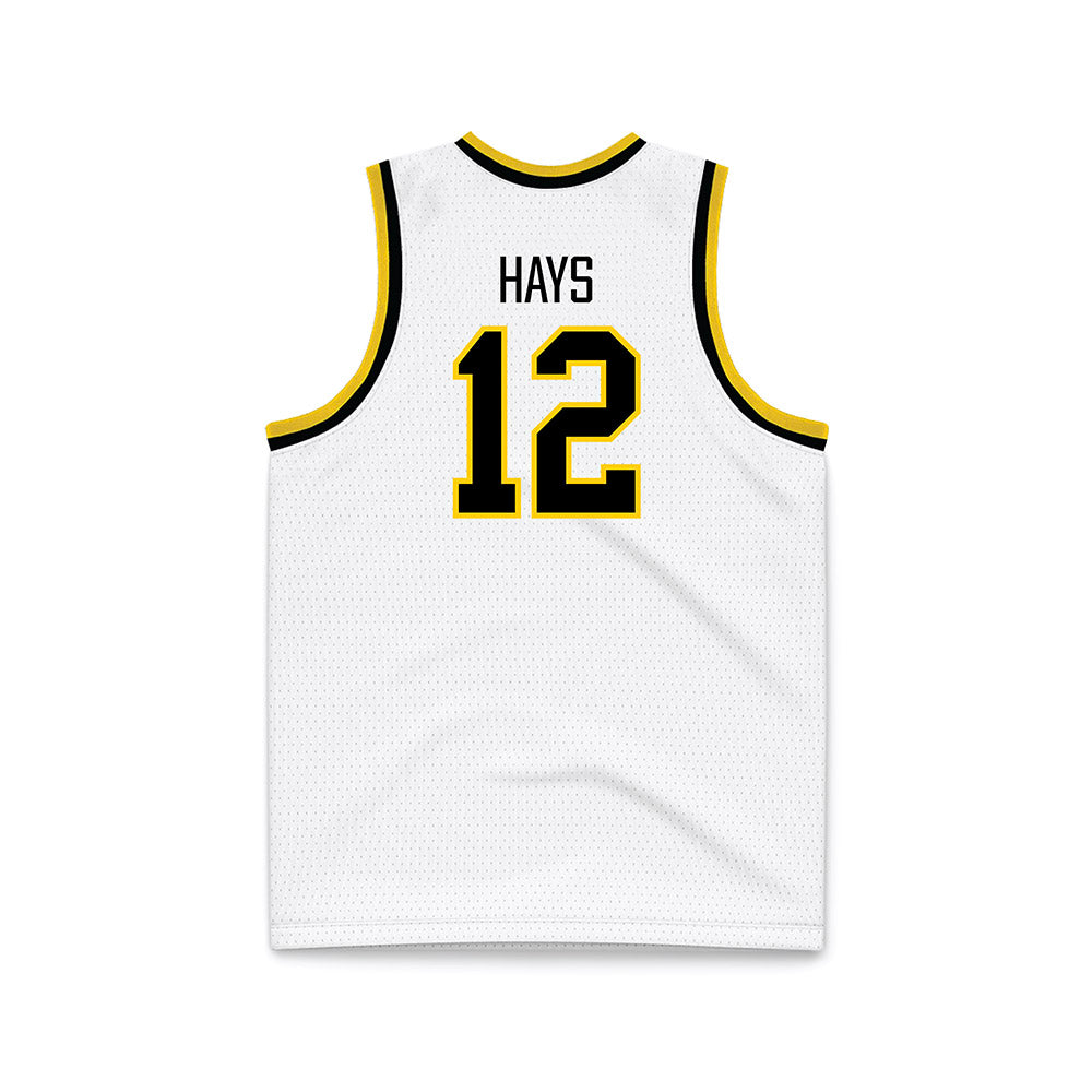 Iowa - NCAA Women's Basketball : Layla Hays - White Basketball Jersey-1