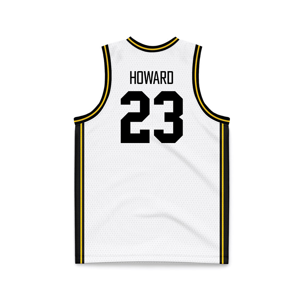 Iowa - NCAA Men's Basketball : Isaia Howard - White Basketball Jersey-1