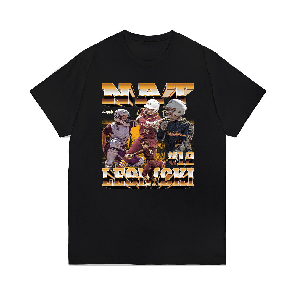Loyola - NCAA Softball : Nat Lesnicki - Collage Premium T-Shirt-0
