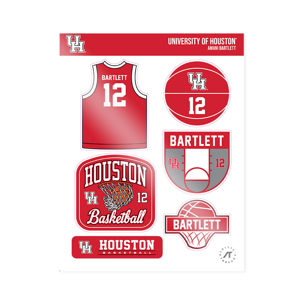 Houston - NCAA Women's Basketball : Amani Bartlett - Sticker Sheet-0