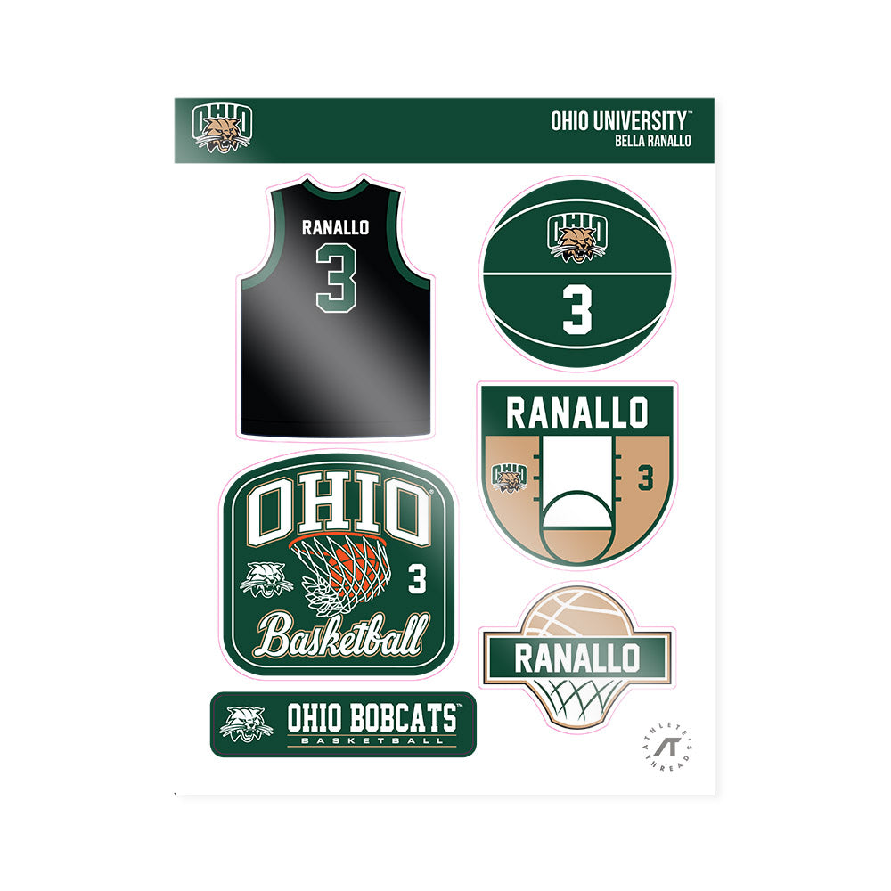 Ohio - NCAA Women's Basketball : Bella Ranallo - Sticker Sheet-0
