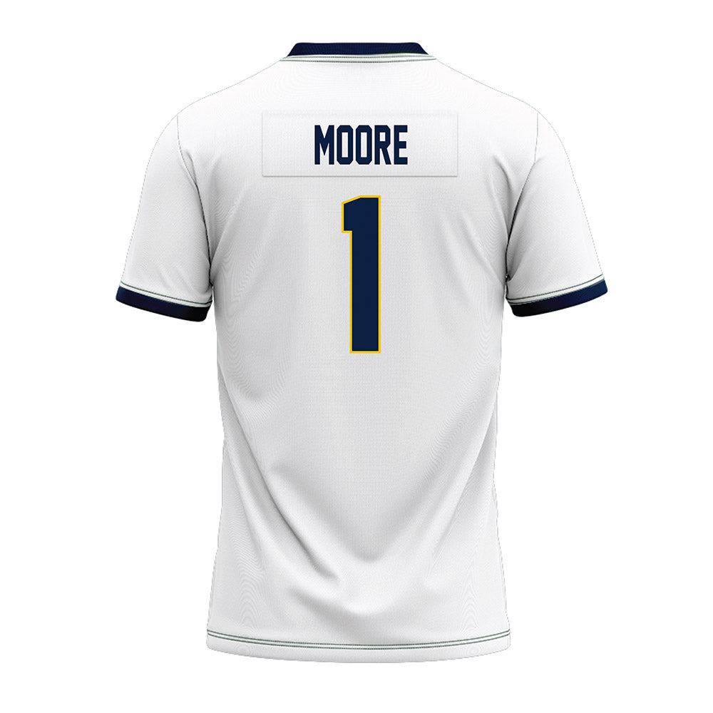 Michigan - NCAA Football : Rod Moore - White Premium Football Jersey-1