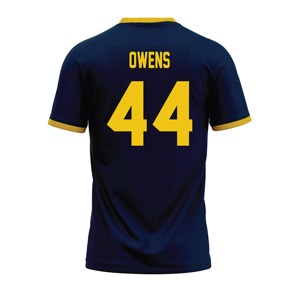 Michigan - NCAA Football : Eli Owens - Blue Premium Football Jersey-1