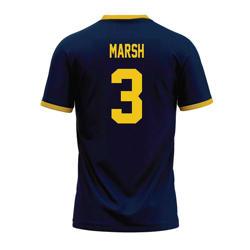 Michigan - NCAA Football : Andrew Marsh - Blue Premium Football Jersey-1