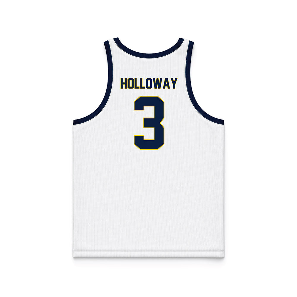Michigan - NCAA Women's Basketball : Mila Holloway - White Basketball Jersey-1