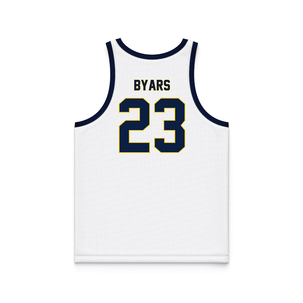 Michigan - NCAA Women's Basketball : Ciara Byars - White Basketball Jersey-1