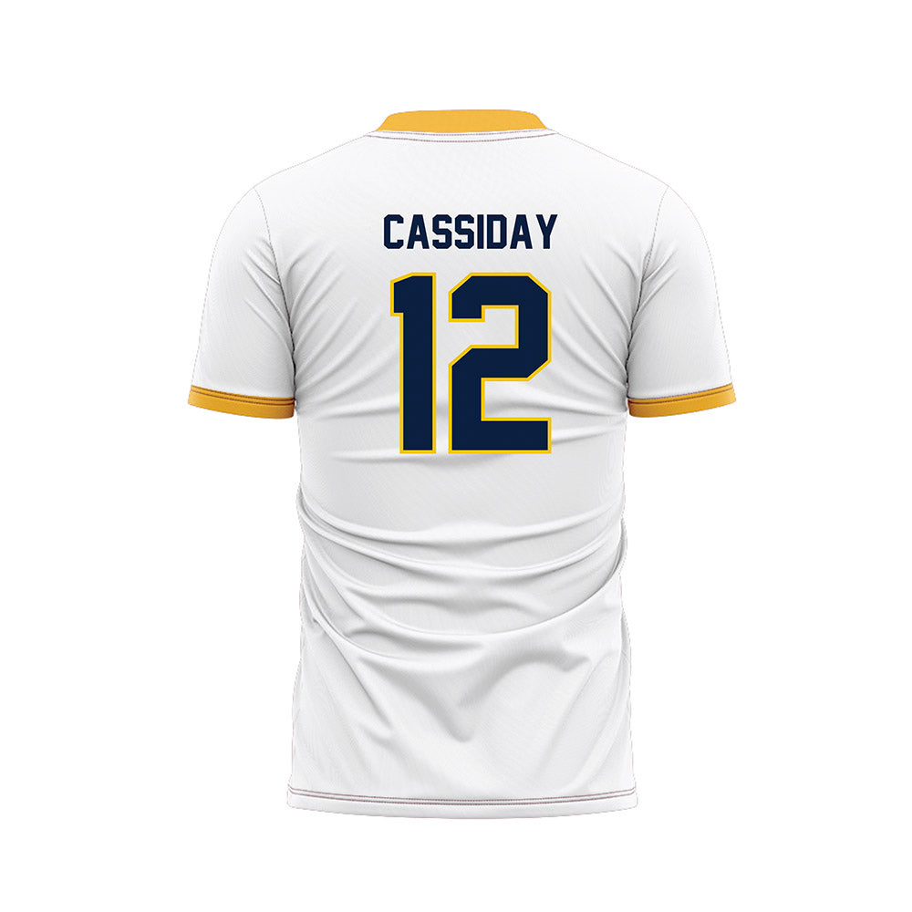 Michigan - NCAA Men's Soccer : Nicholas Cassiday - White Soccer Jersey-1