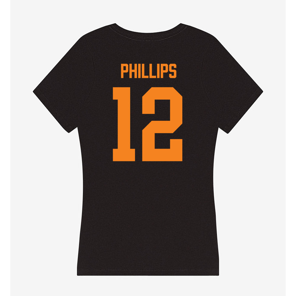 Tennessee - NCAA Men's Basketball : John Phillips - Women's V-Neck T-Shirt-1