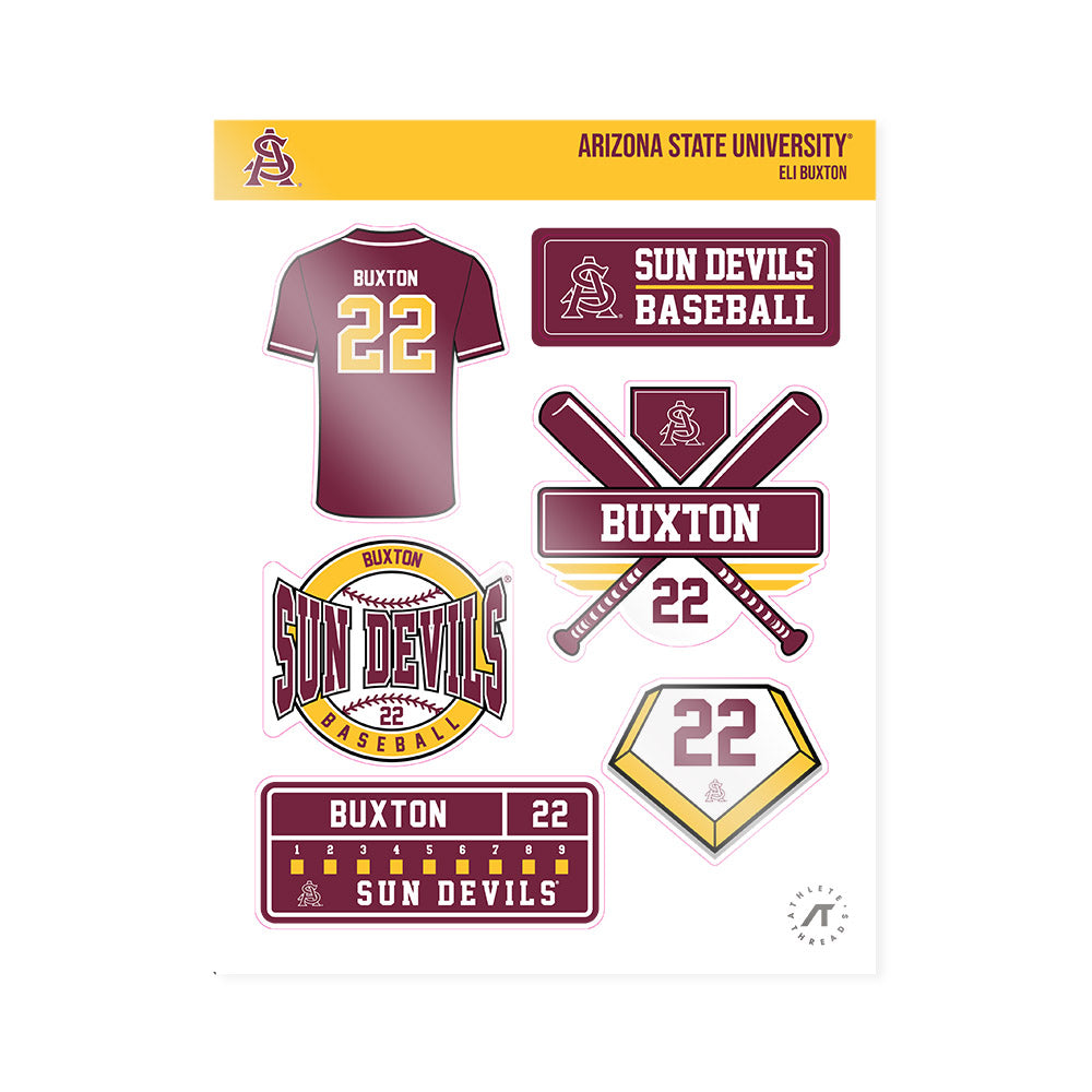 Arizona State - NCAA Baseball : Eli Buxton - Sticker Sheet-0