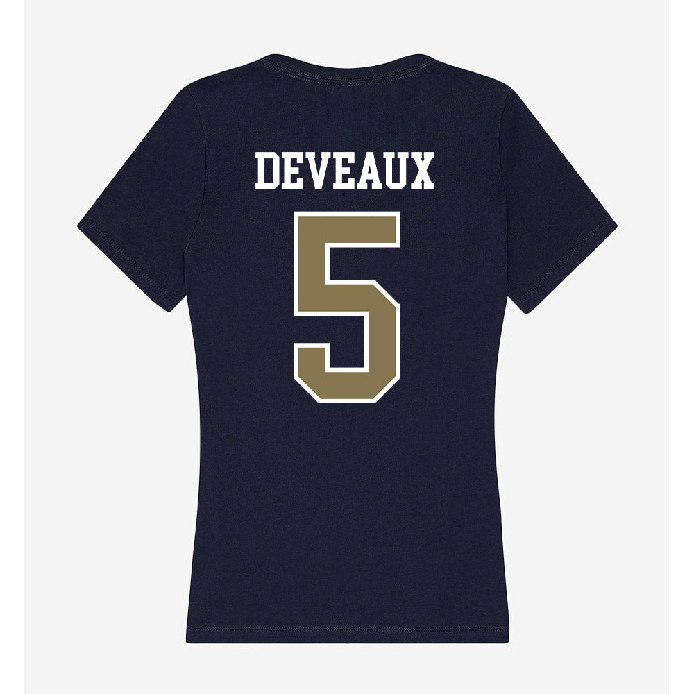 MSMU - NCAA Men's Basketball : Trey Deveaux - Women's V-Neck T-Shirt-1