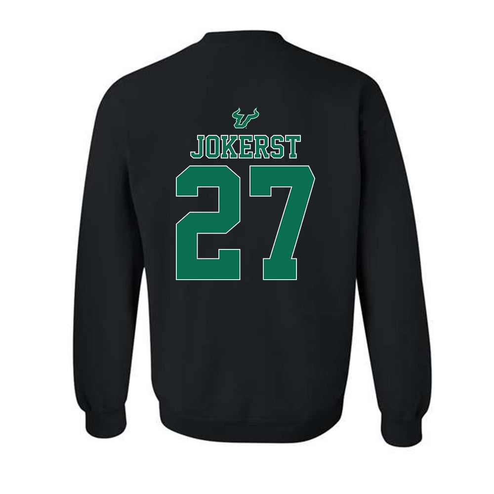 USF - NCAA Women's Lacrosse : Madisyn Jokerst - The Debut Win Crewneck Sweatshirt-1