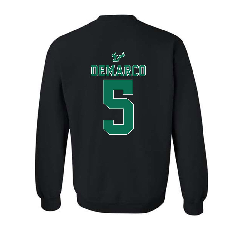 USF - NCAA Women's Lacrosse : Taylor DeMarco - The Debut Win Crewneck Sweatshirt-1