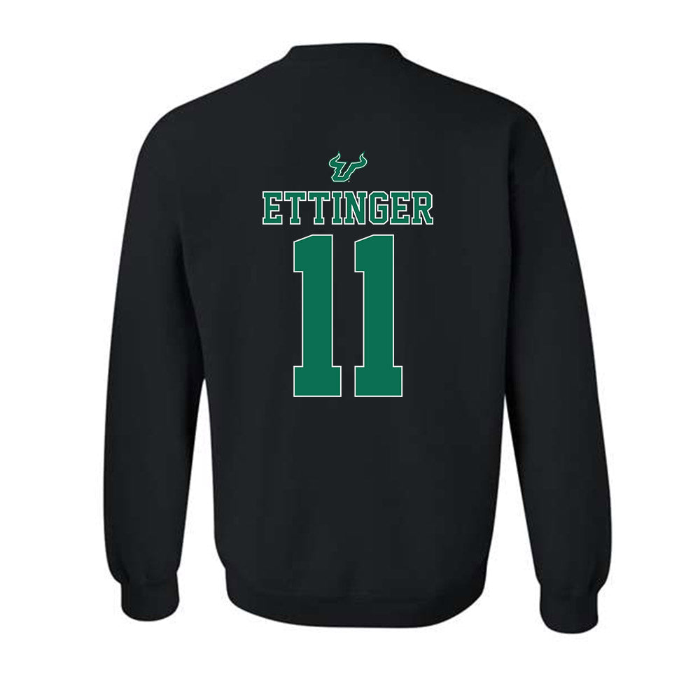 USF - NCAA Women's Lacrosse : Amanda Ettinger - The Debut Win Crewneck Sweatshirt-1