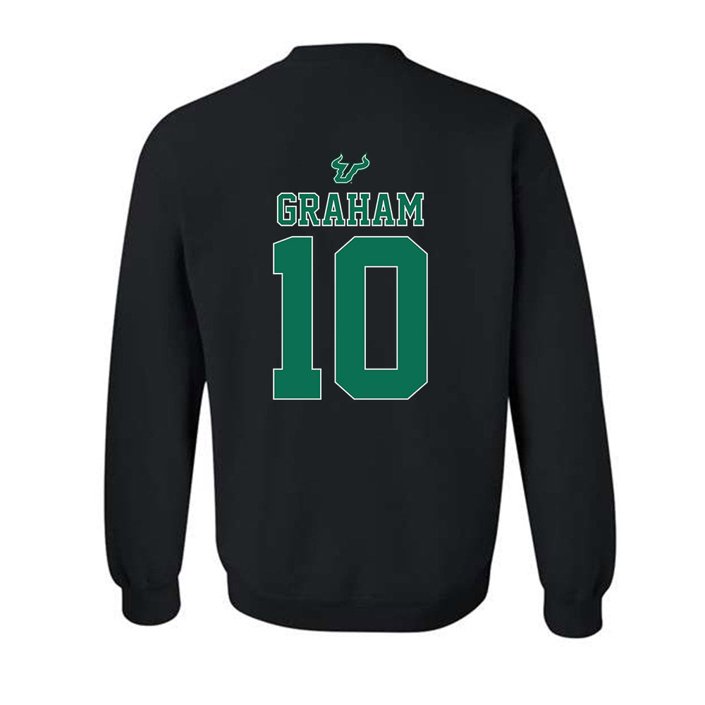 USF - NCAA Women's Lacrosse : Avery Graham - The Debut Win Crewneck Sweatshirt-1