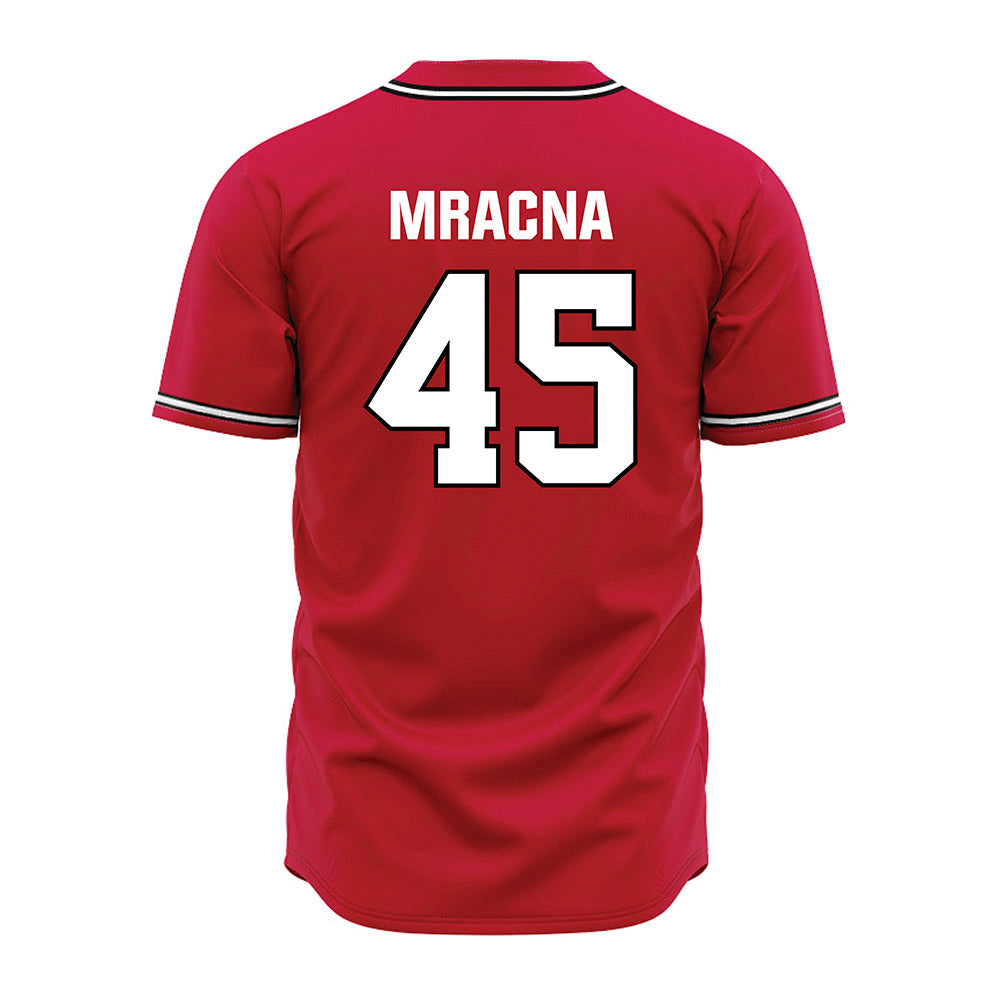Georgia - NCAA Baseball : Christian Mracna - Red Jersey-1