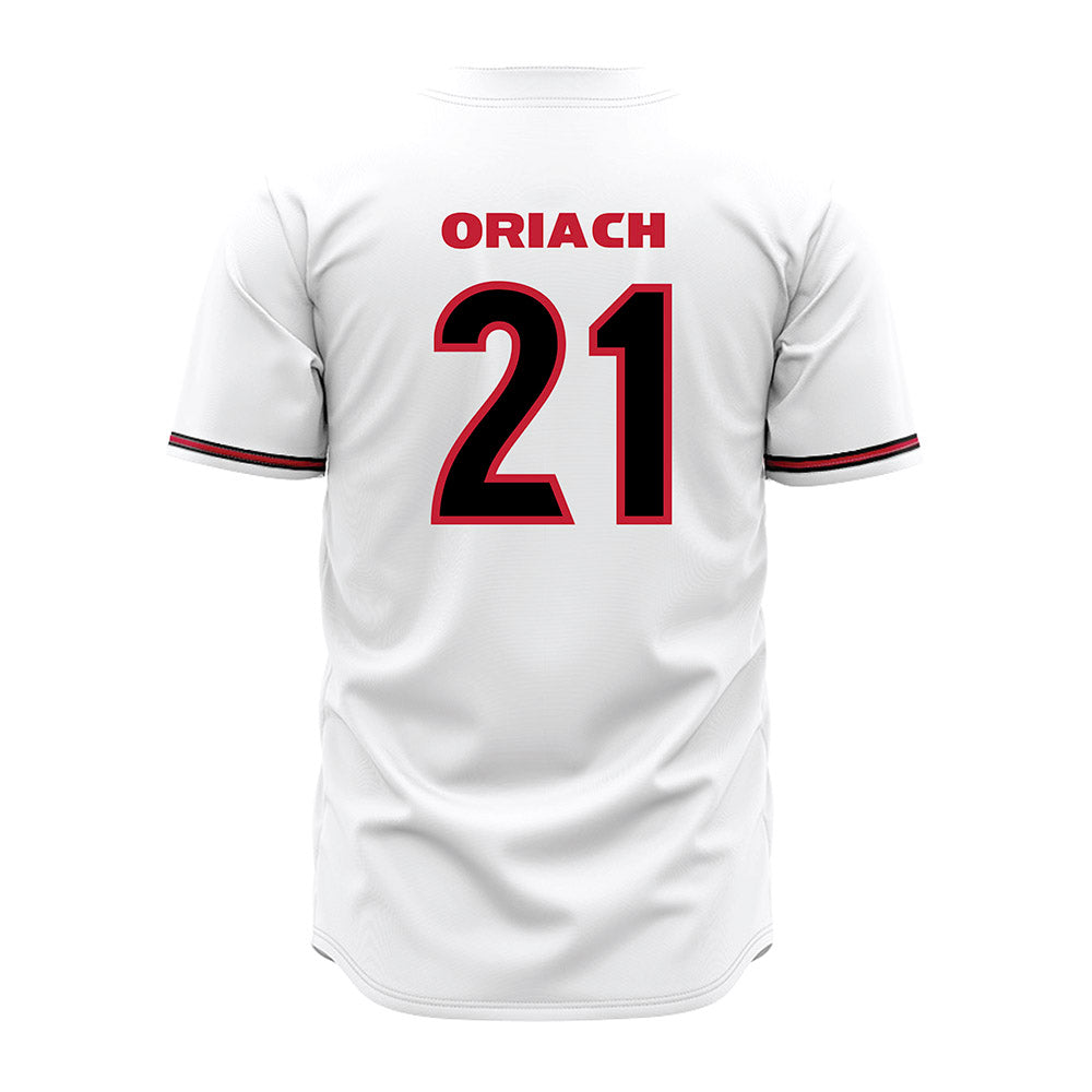 Georgia - NCAA Baseball : Jordy Oriach - White Jersey-1