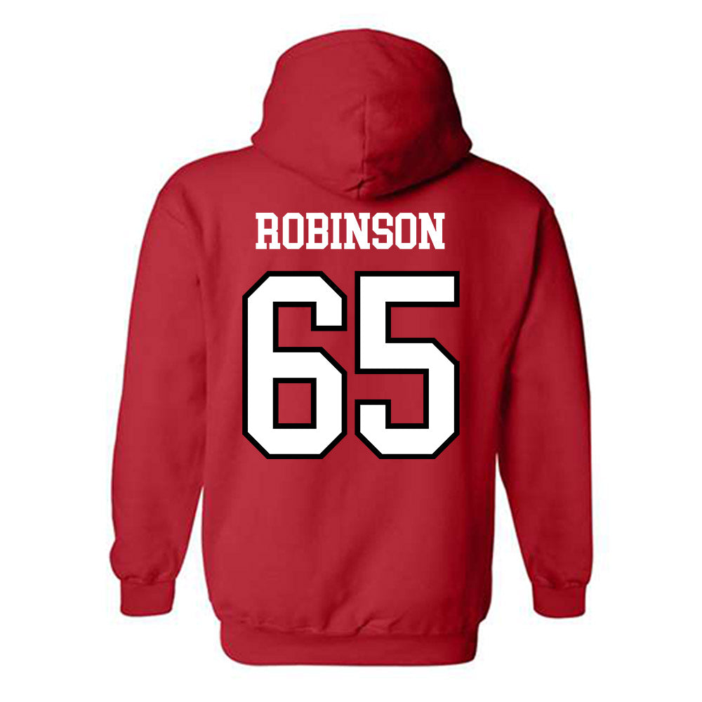UNLV - NCAA Football : Ace Robinson - Classic Shersey Hooded Sweatshirt-1