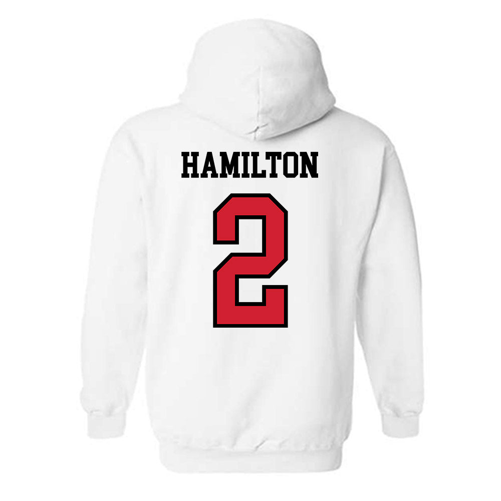 UNLV - NCAA Men's Basketball : Kimani Hamilton - Classic Shersey Hooded Sweatshirt-1