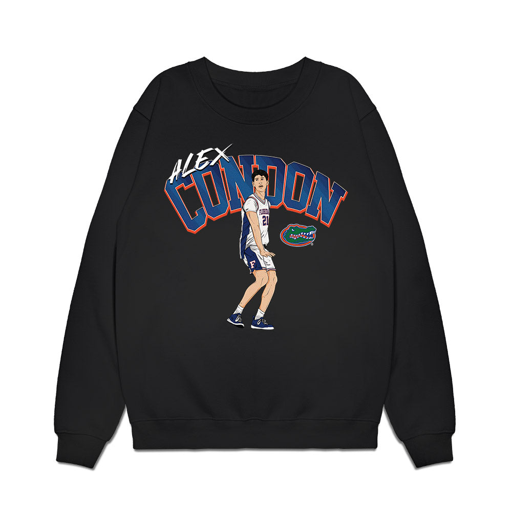 Florida - NCAA Men's Basketball : Alex Condon - Graphic Tee Premium Crewneck Sweatshirt-0