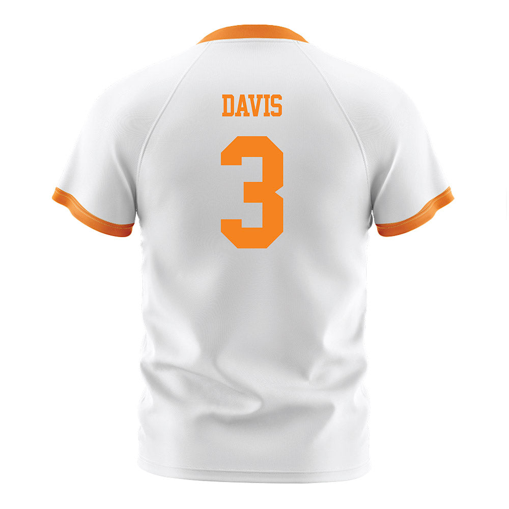 Tennessee - NCAA Women's Soccer : Devin Davis - White Soccer Jersey-1