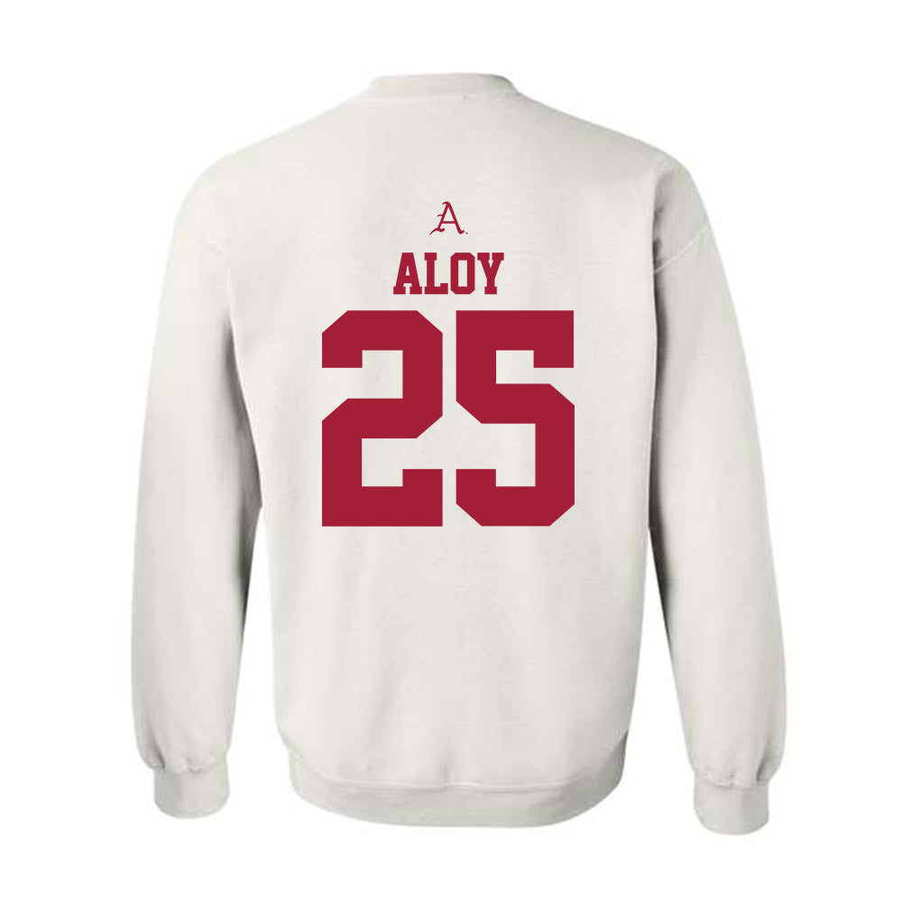 Arkansas - NCAA Baseball : Kuhio Aloy - Crewneck Sweatshirt-1