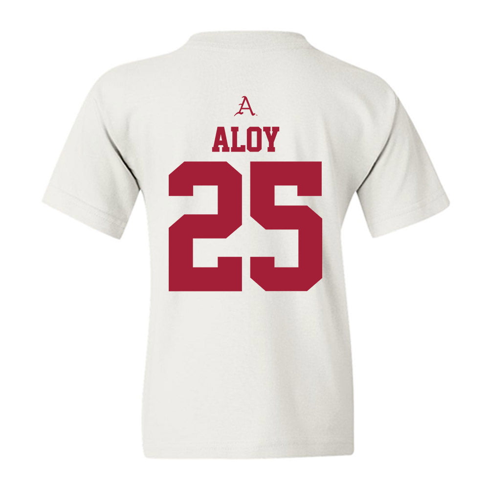 Arkansas - NCAA Baseball : Kuhio Aloy - Youth T-Shirt-1