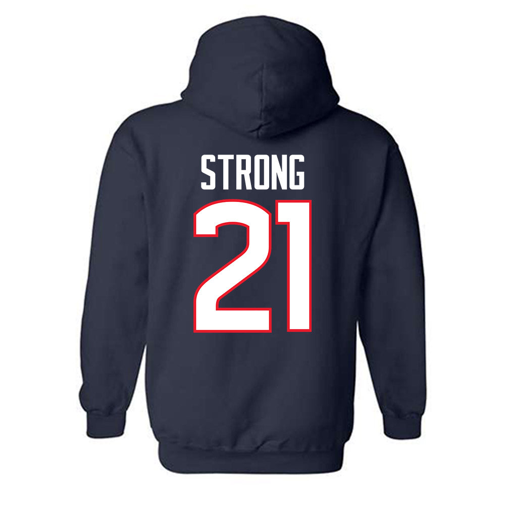 UConn - NCAA Women's Basketball : Sarah Strong - Big East Champs Classic Fashion Shersey Hooded Sweatshirt-1