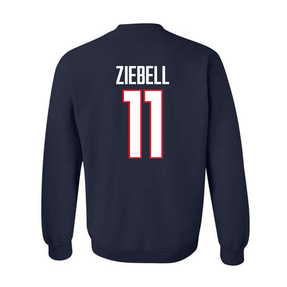 UConn - NCAA Women's Basketball : Allie Ziebell - Big East Champs Classic Fashion Shersey Crewneck Sweatshirt-1