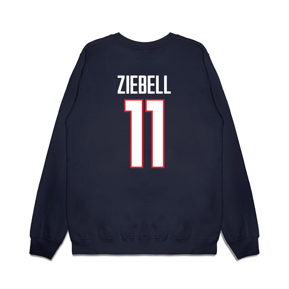 UConn - NCAA Women's Basketball : Allie Ziebell - National Champs Classic Shersey Premium Crewneck Sweatshirt-1
