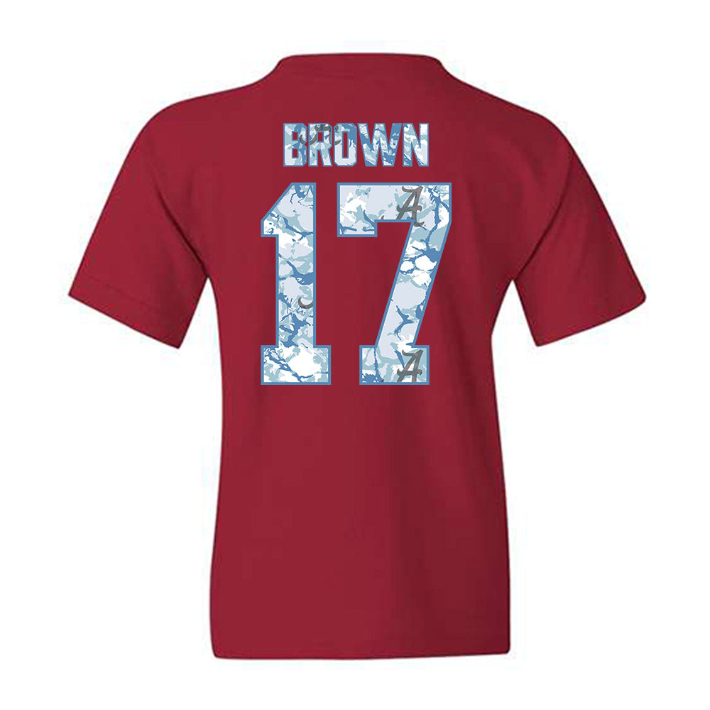 Alabama - NCAA Football : Trae'shawn Brown - Hydrobama™ Youth T-Shirt-1