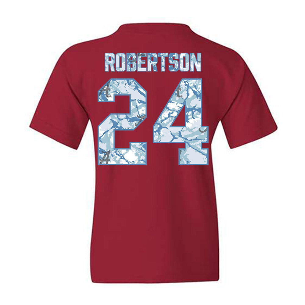 Alabama - NCAA Baseball : Tate Robertson - Hydrobama™ Youth T-Shirt-1
