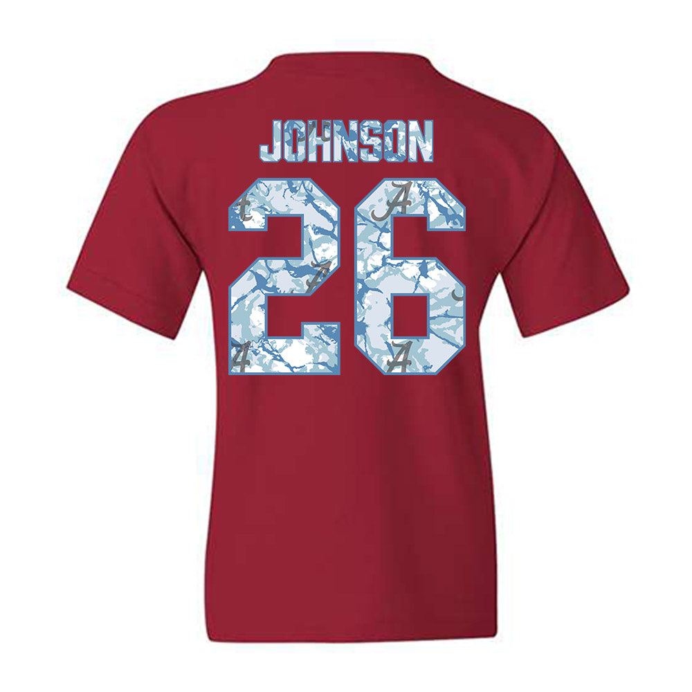 Alabama - NCAA Baseball : Zack Johnson - Hydrobama™ Youth T-Shirt-1