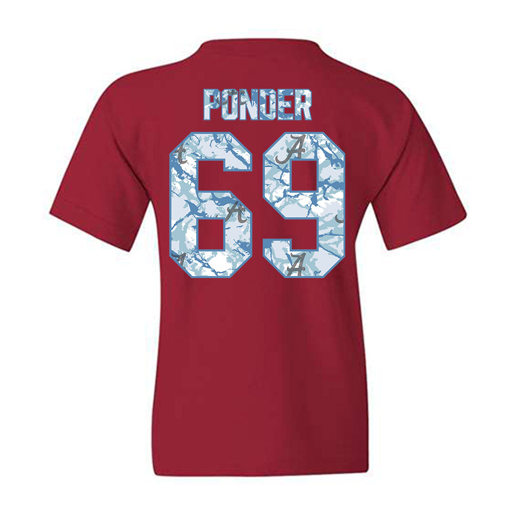 Alabama - NCAA Football : Ellis Ponder - Youth T-Shirt-1