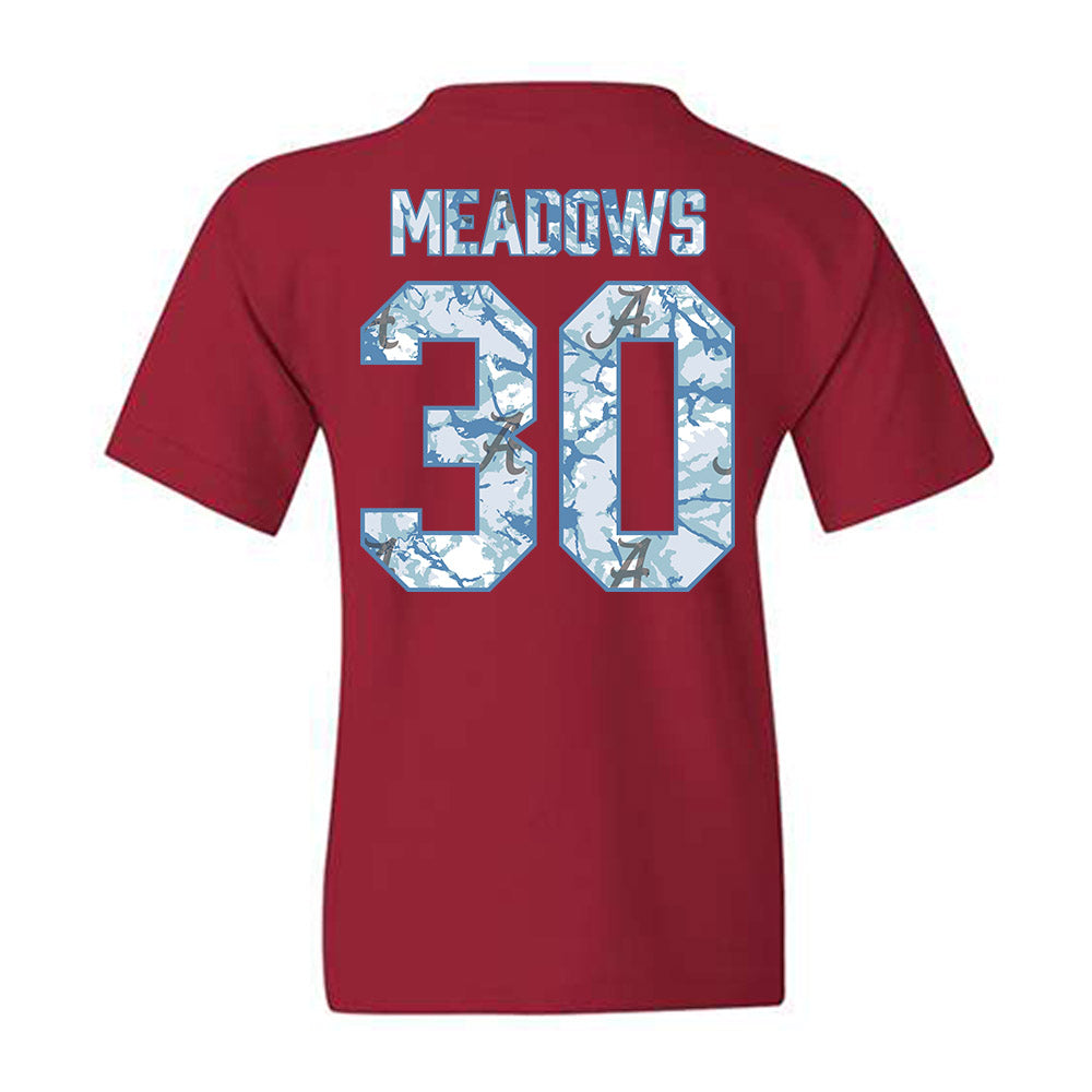 Alabama - NCAA Football : Derek Meadows - Youth T-Shirt-1